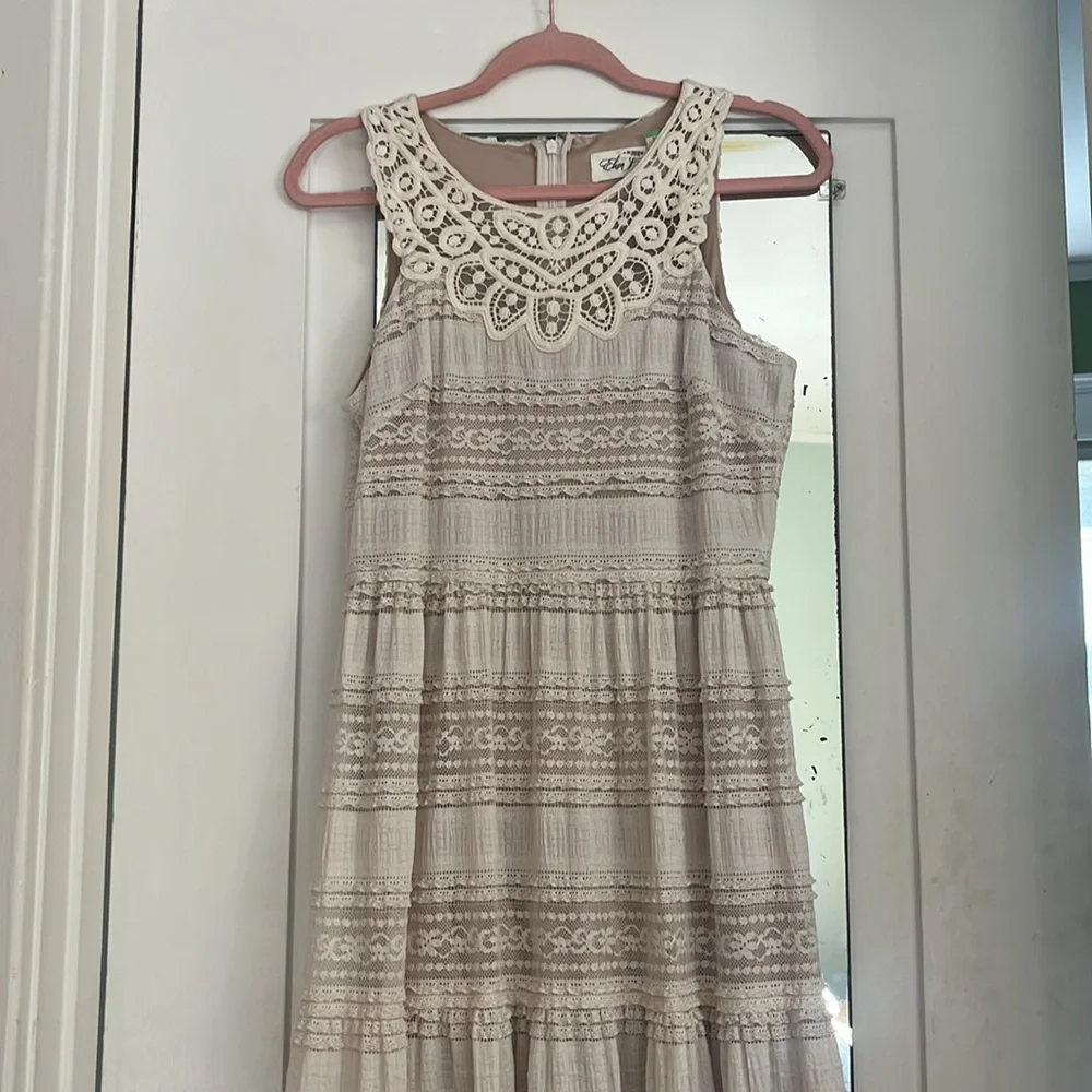 Eliza J. cream lace dress - Picture 9 of 11